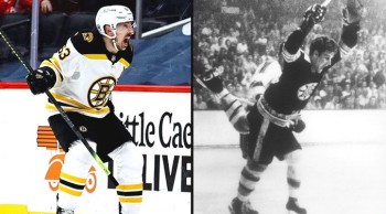 Brad Marchand efface une (petite) marque de Bobby Orr