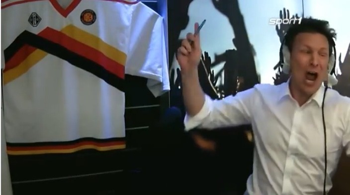 Le commentateur allemand n'a pas caché sa joie après le penalty victorieux de l'Allemagne