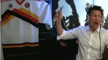 Le commentateur allemand n'a pas caché sa joie après le penalty victorieux de l'Allemagne