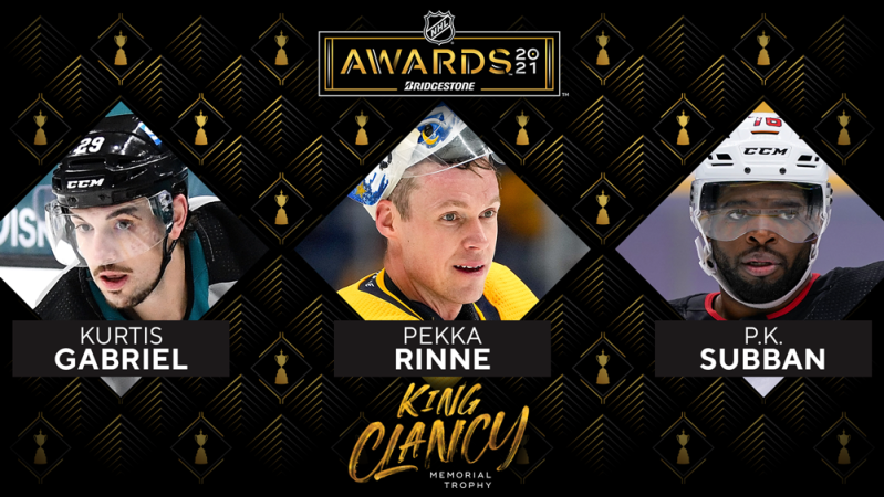 Les finalistes pour le trophée King Clancy