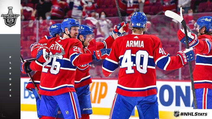 Plus longues séries sans être mené au score en play-off