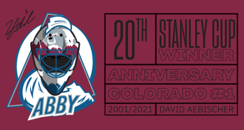 Des vidéos et un maillot pour les 20 ans de la Coupe Stanley de David Aebischer
