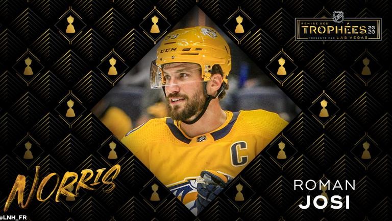 Roman Josi ne sera pas en lice pour remporter le Trophée Norris cette saison