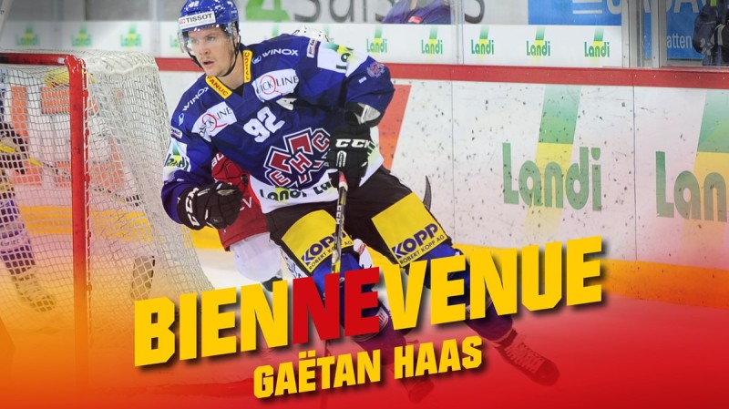 Gaëtan Haas signe un contrat de longue durée au HC Bienne