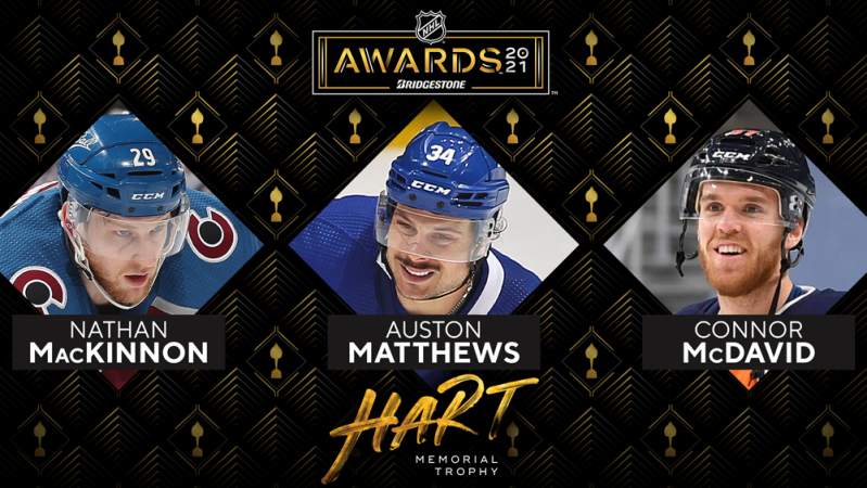 MacKinnon, Matthews et McDavid finalistes au trophée Hart