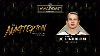 Le trophée Masterton pour Oskar Lindblom