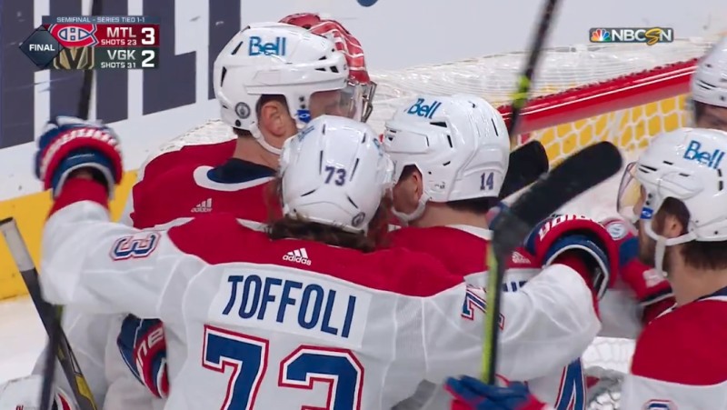 Le Canadien nivèle sa série face à Vegas