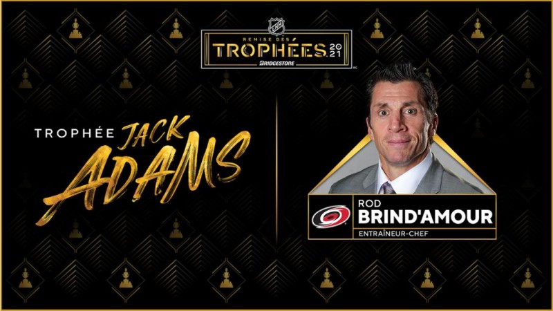 Rob Brind'Amour remporte le trophée Jack Adams