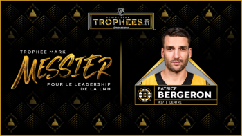 Patrice Bergeron remporte le trophée Mark Messier