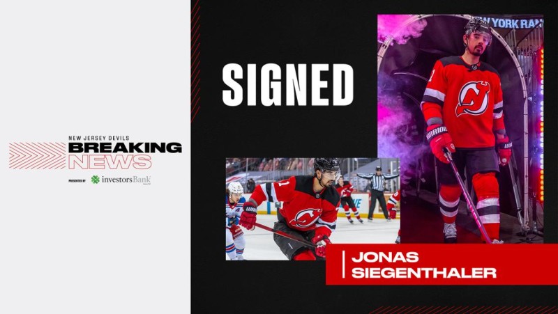 Jonas Siegenthaler signe une prolongation de deux ans avec les Devils