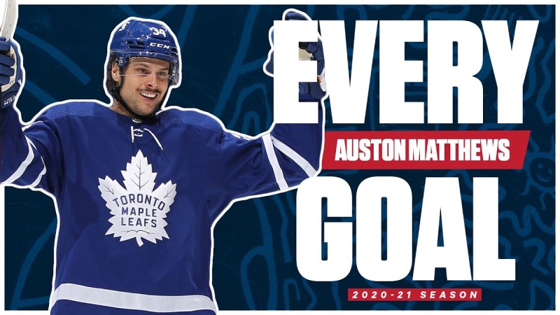 Tous les buts d'Auston Matthews la saison écoulée