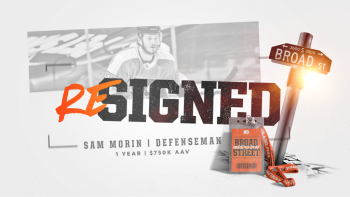 Samuel Morin sera de retour avec les Flyers