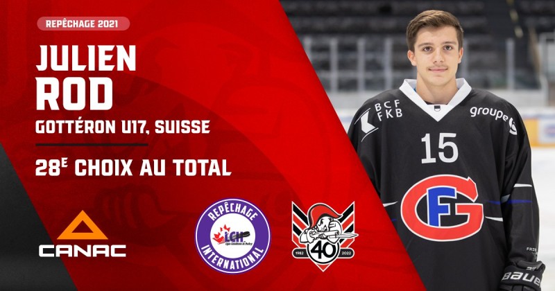 Julien Rod fera lui aussi le saut au Canada le mois prochain