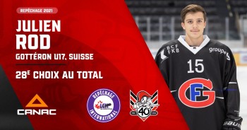 Julien Rod fera lui aussi le saut au Canada le mois prochain