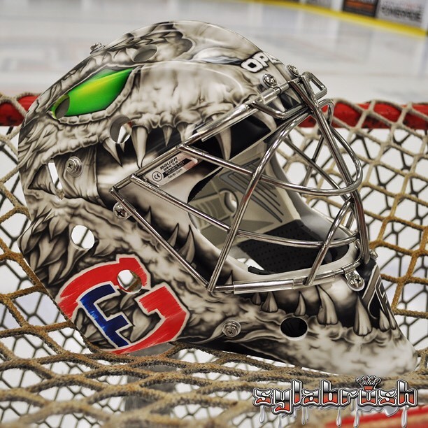 Le masque de Reto Berra pour la saison prochaine