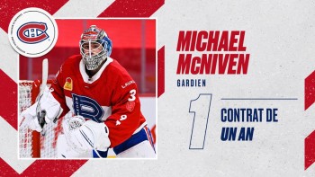 Prolongation de contrat d'une saison pour Michael McNiven