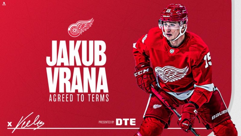 Les Red Wings et Jakub Vrana évitent l'arbitrage
