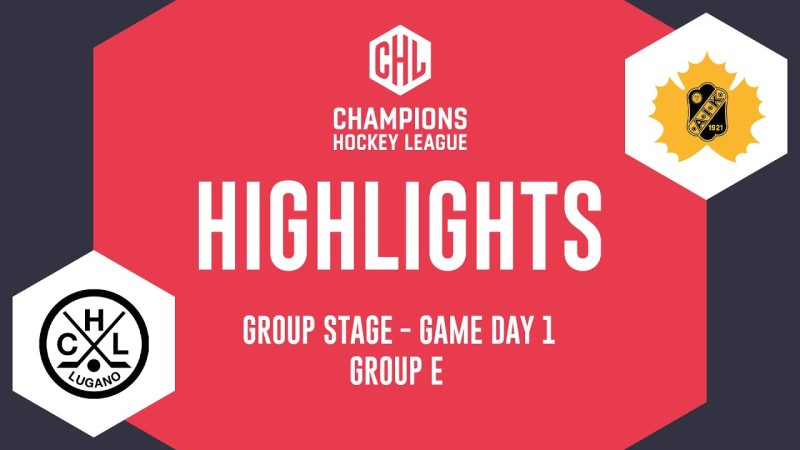 Résumé vidéo des matchs des Suisses d'hier en Champions Hockey League