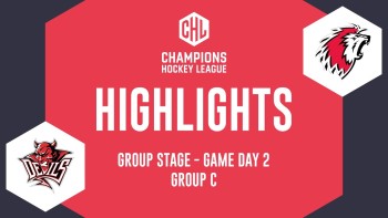 Résumé vidéo des matchs des Suisses d'hier en Champions Hockey League