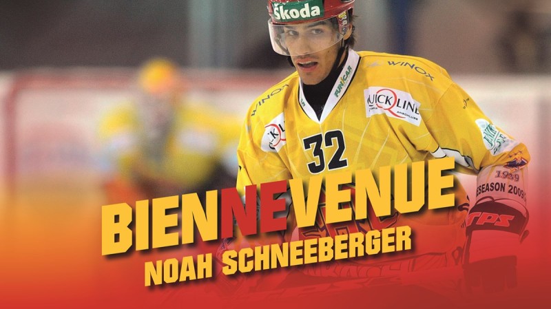 Noah Schneeberger portera bien les couleurs du HC Bienne