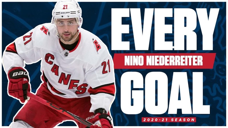 Tous les buts de Nino Niederreiter la saison dernière