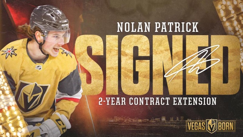 Nolan Patrick signe avec les Golden Knights