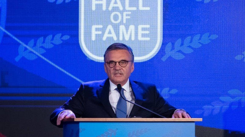 Cérémonie d'intronisation de René Fasel au Hall of Fame de l'IIHF
