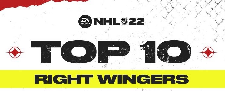 Les ailiers droit les mieux notés dans NHL 22