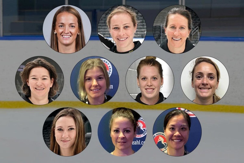 Dix arbitres et juges de ligne féminines officieront cette saison en AHL, avant peut-être la NHL