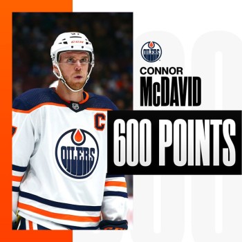 Connor McDavid atteint les 600 points en NHL