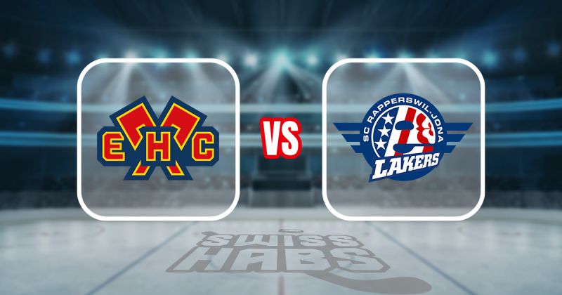 Formation des équipes et joueurs indisponibles pour le match Bienne vs Rapperswil