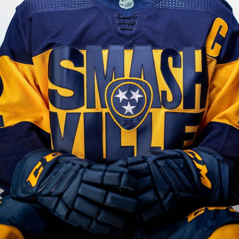 Les maillots des Predators pour les Stadium Series