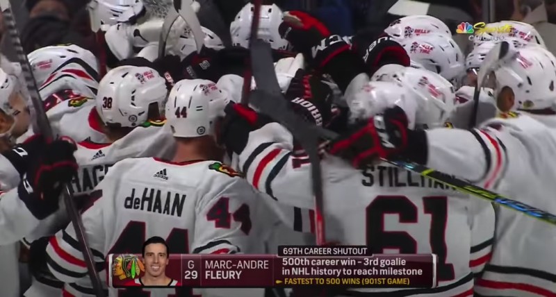 Une ovation du Centre Bell pour... Marc-Andre Fleury