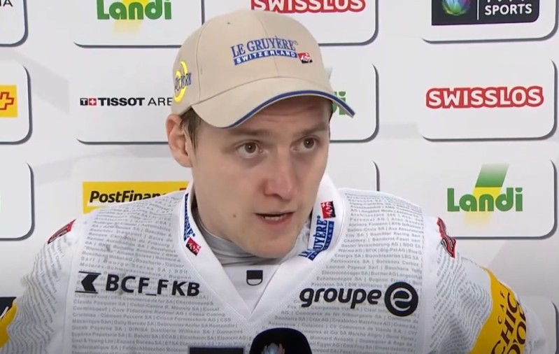 Interview d'après-match de Kilian Mottet, Tristan Scherwey, Jérôme Leduc et Gilian Kohler