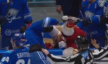 Des bagarres décidément pas comme les autres en KHL