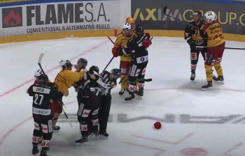 62 minutes de pénalité lors de cette fin de match entre Lugano et les SCL Tigers