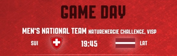 Formation des équipes pour le match Suisse vs Lettonie