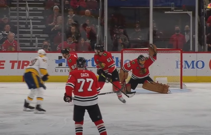 Marc-Andre Fleury signe un superbe arrête face à Roman Josi