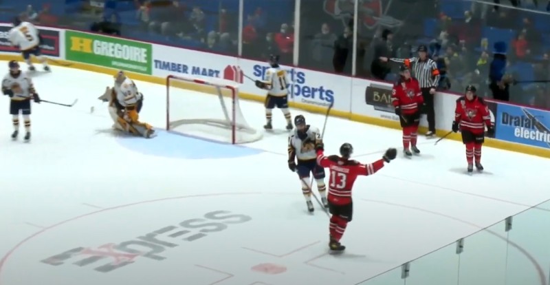 Les deux buts de Julien Rod en images