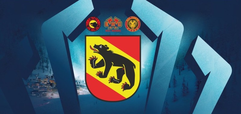 Aperçu des maillots du Team Bern et du Slovan Bratislava à la Coupe Spengler