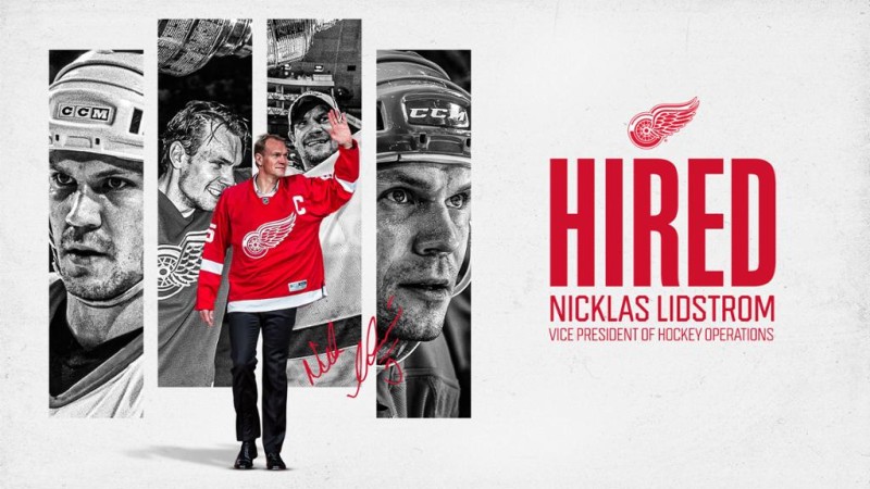 Nicklas Lidstrom embauché par les Red Wings