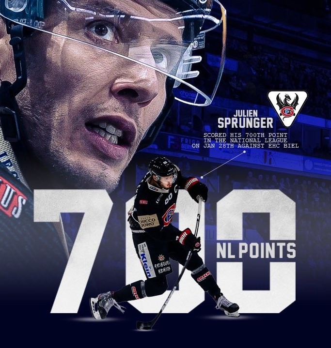 Julien Sprunger atteint les 700 points en National League