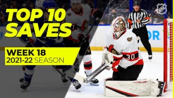 Les 10 plus beaux arrêts de la dernière semaine de NHL