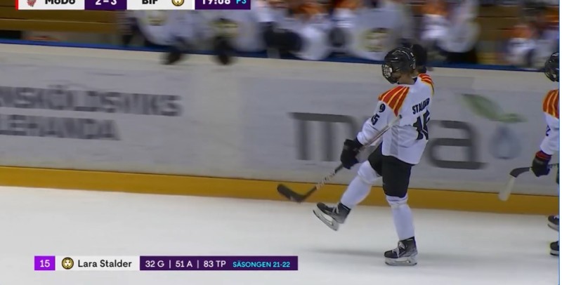 Lara Stalder signe un nouveau record dans le championnat suédois