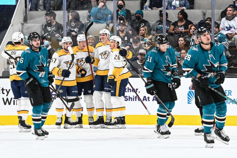 Nashville inflige une claque à San Jose, quatre points pour Roman Josi
