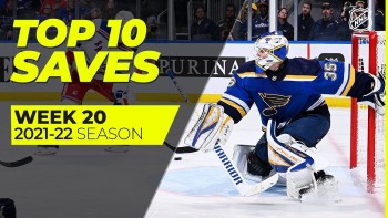 Top 10 des plus beaux arrêts de la semaine écoulée en NHL
