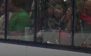 Un petit bris de glace après un shoot d'Alex Ovechkin