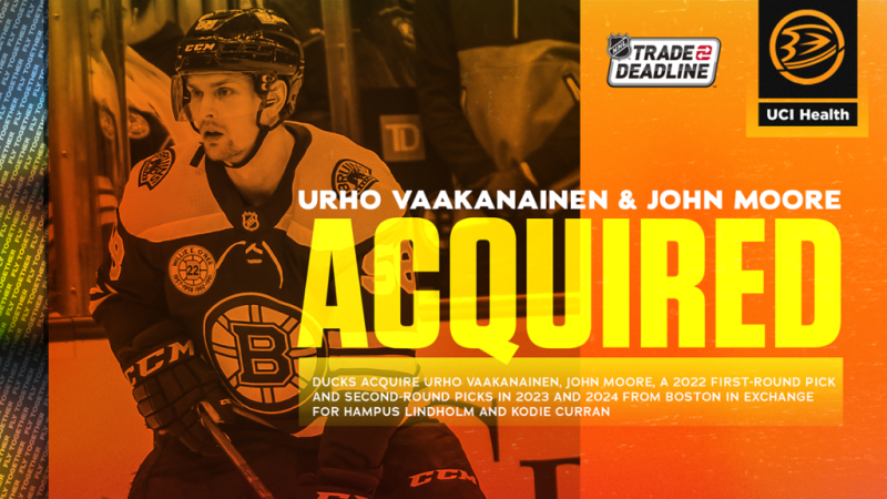 Echange entre Boston et Anaheim