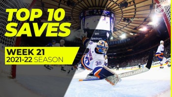 Les 10 plus beaux arrêts de la dernière semaine de NHL