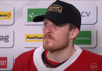 Interview d'après-match de Christoph Bertschy, Ryan Gunderson, Kevin Fey, Valentin Nussbaumer et Chris McSorley